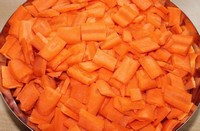 Gestoofde wortel balkjes in jus    >  60 gr